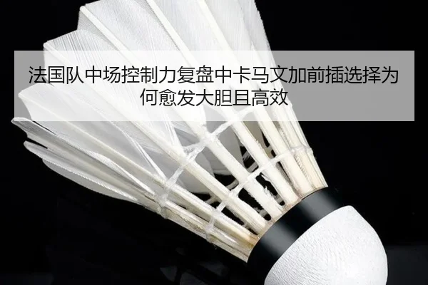 法国队中场控制力复盘中卡马文加前插选择为何愈发大胆且高效